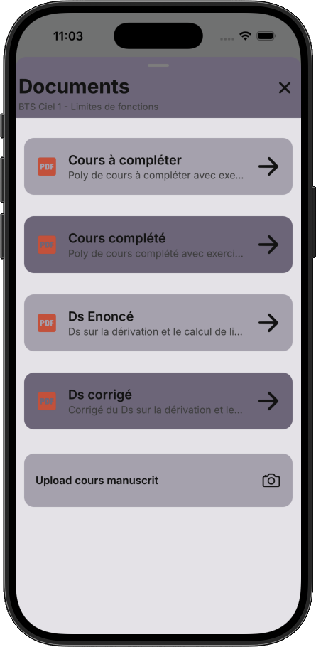 Documents — élève