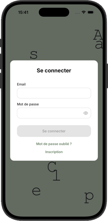 Espace de connexion — élève